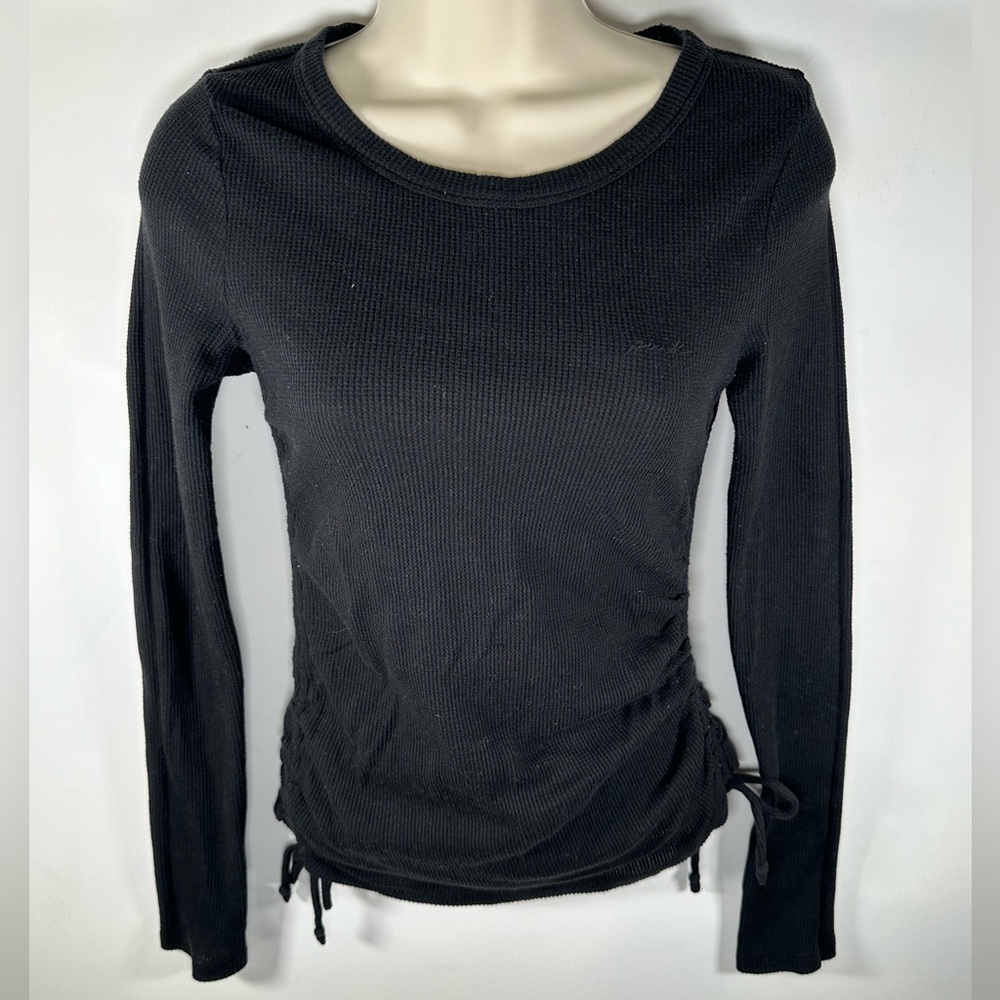 Pink by Victoria’s Secret waffle knit long sleeve top size small